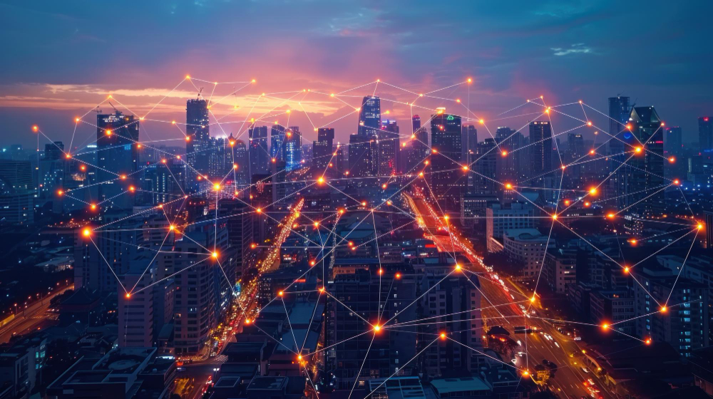 negócios com telecomunicações